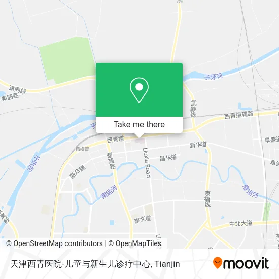 天津西青医院-儿童与新生儿诊疗中心 map
