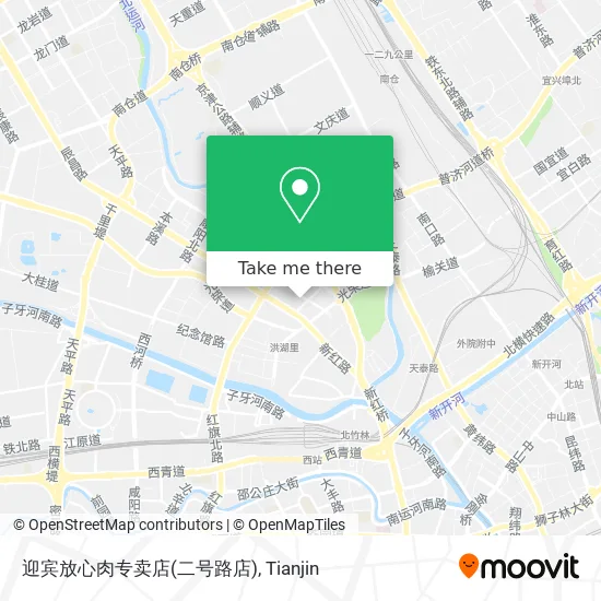 迎宾放心肉专卖店(二号路店) map