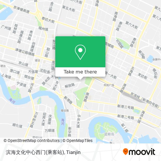 滨海文化中心西门(乘客站) map