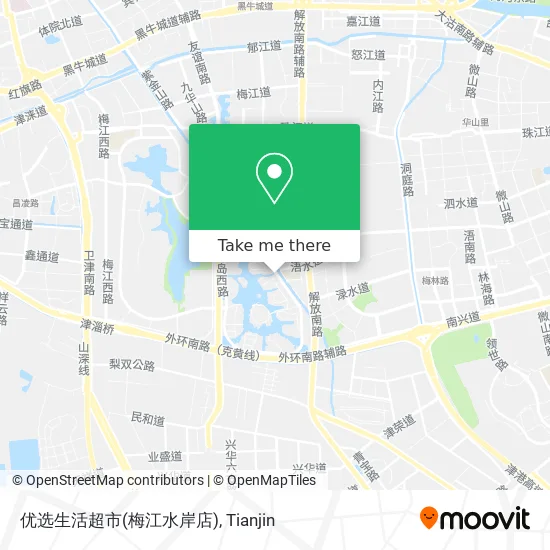 优选生活超市(梅江水岸店) map