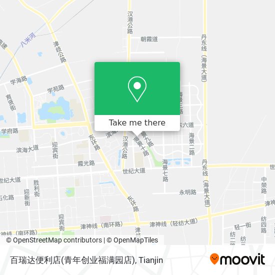 百瑞达便利店(青年创业福满园店) map