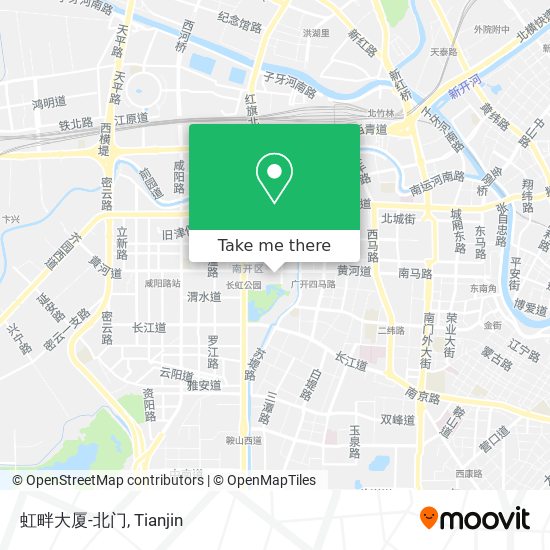 虹畔大厦-北门 map