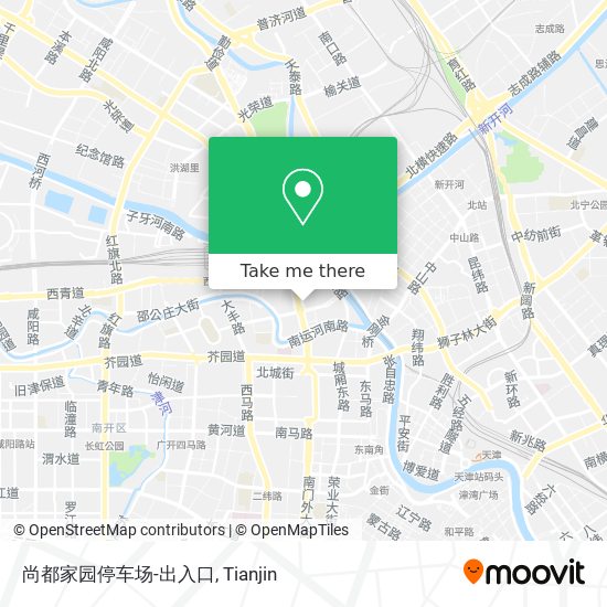 尚都家园停车场-出入口 map