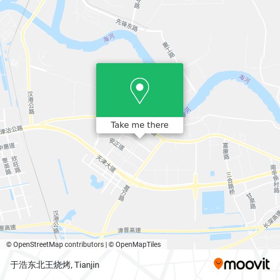 于浩东北王烧烤 map