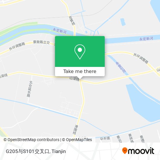G205与S101交叉口 map