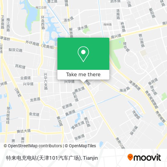 特来电充电站(天津101汽车广场) map