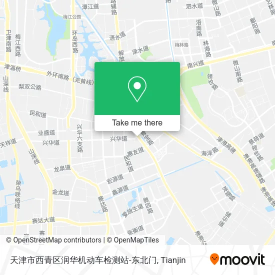 天津市西青区润华机动车检测站-东北门 map