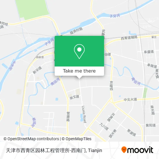 天津市西青区园林工程管理所-西南门 map
