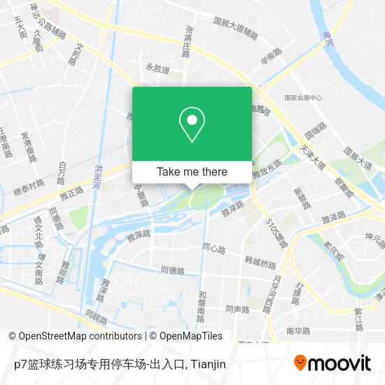 p7篮球练习场专用停车场-出入口 map
