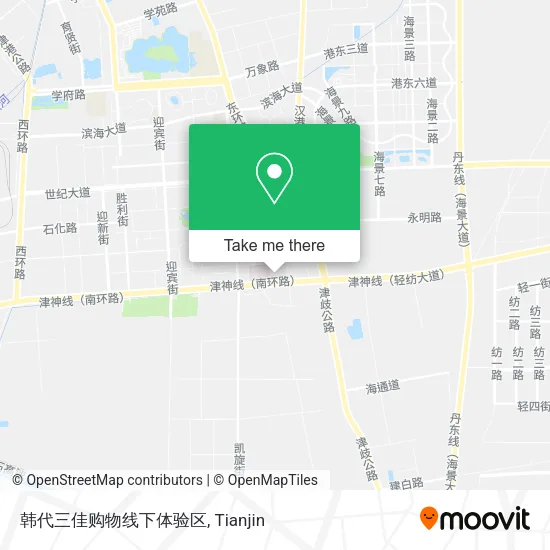 韩代三佳购物线下体验区 map