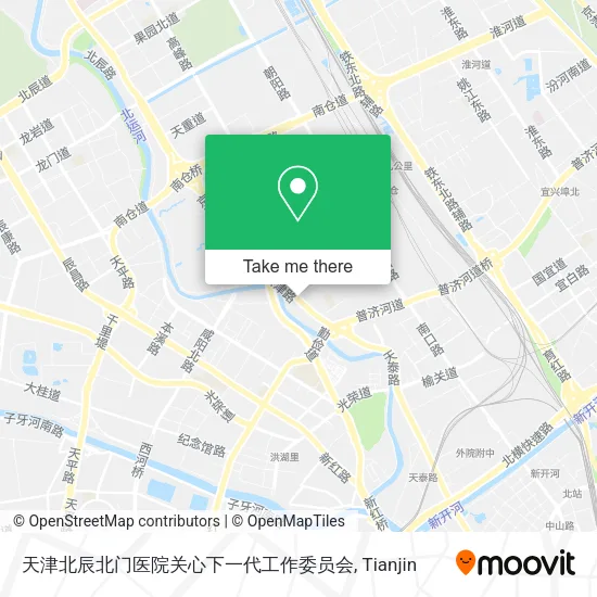 天津北辰北门医院关心下一代工作委员会 map