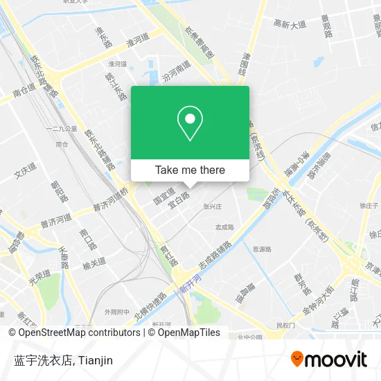 蓝宇洗衣店 map