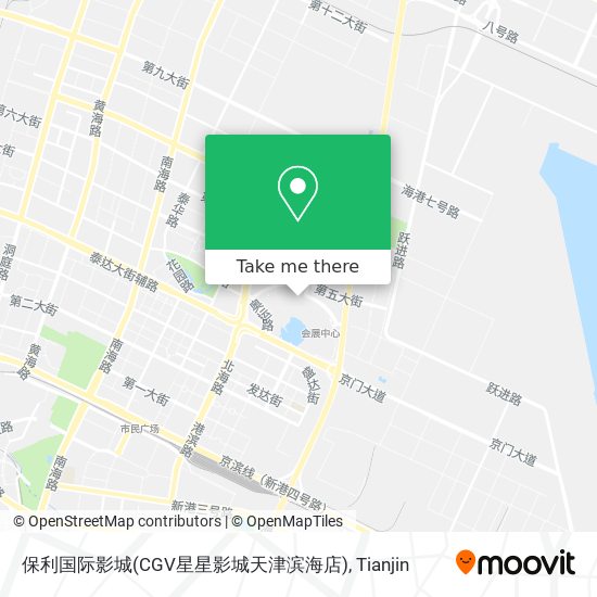 保利国际影城(CGV星星影城天津滨海店) map