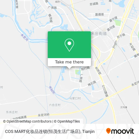 COS MART化妆品连锁(恒茂生活广场店) map