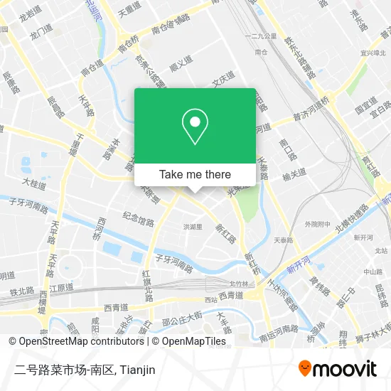 二号路菜市场-南区 map