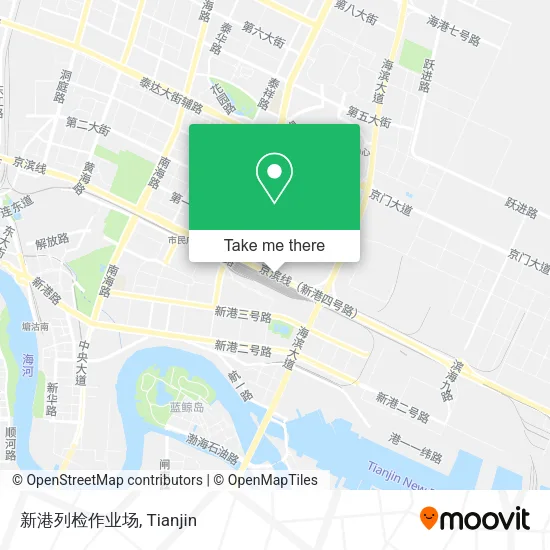 新港列检作业场 map