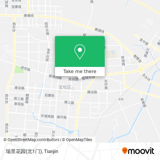 瑞景花园(北1门) map
