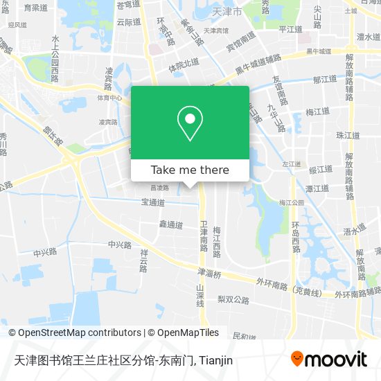 天津图书馆王兰庄社区分馆-东南门 map
