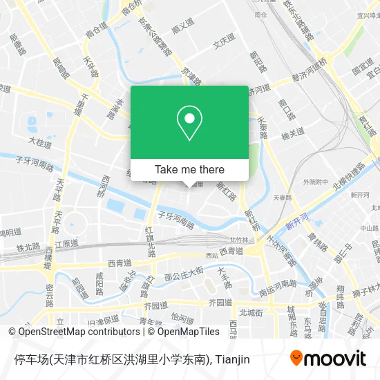 停车场(天津市红桥区洪湖里小学东南) map