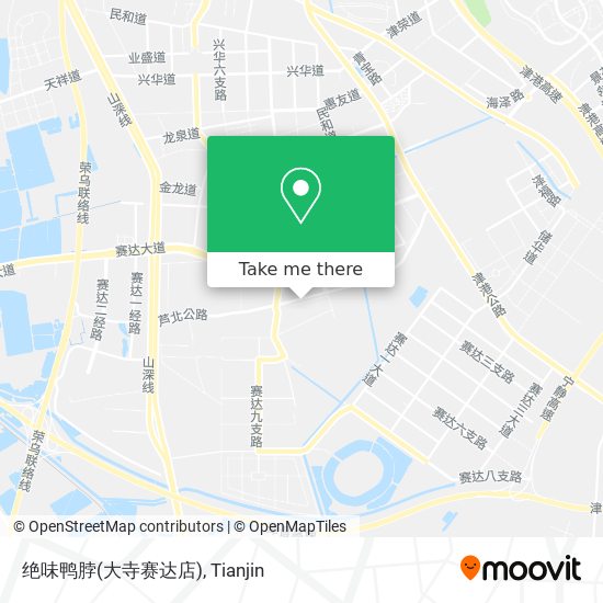 绝味鸭脖(大寺赛达店) map