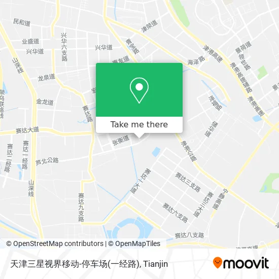 天津三星视界移动-停车场(一经路) map