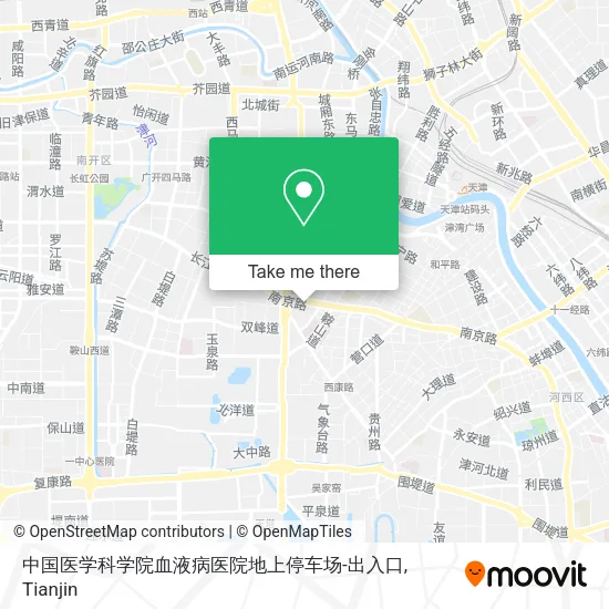 中国医学科学院血液病医院地上停车场-出入口 map