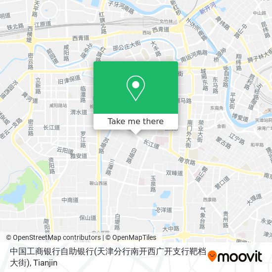 中国工商银行自助银行(天津分行南开西广开支行靶档大街) map
