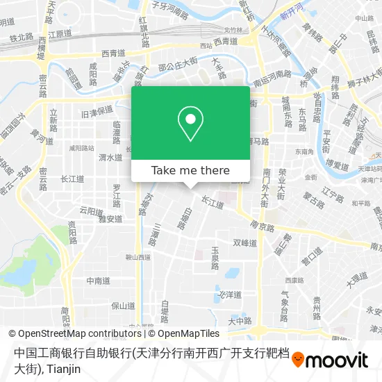 中国工商银行自助银行(天津分行南开西广开支行靶档大街) map