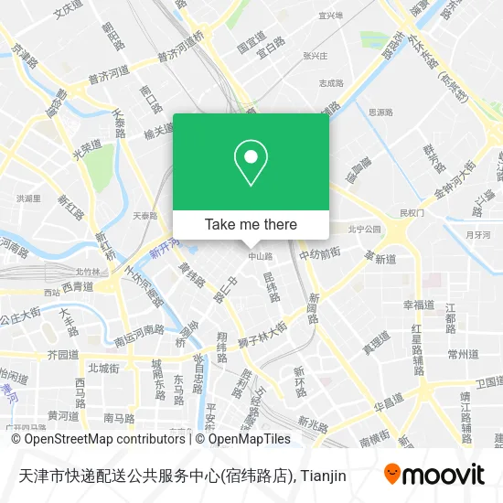 天津市快递配送公共服务中心(宿纬路店) map
