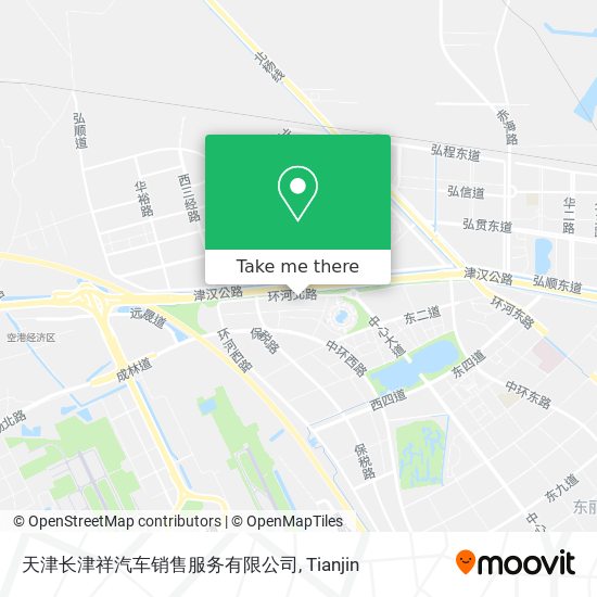 天津长津祥汽车销售服务有限公司 map