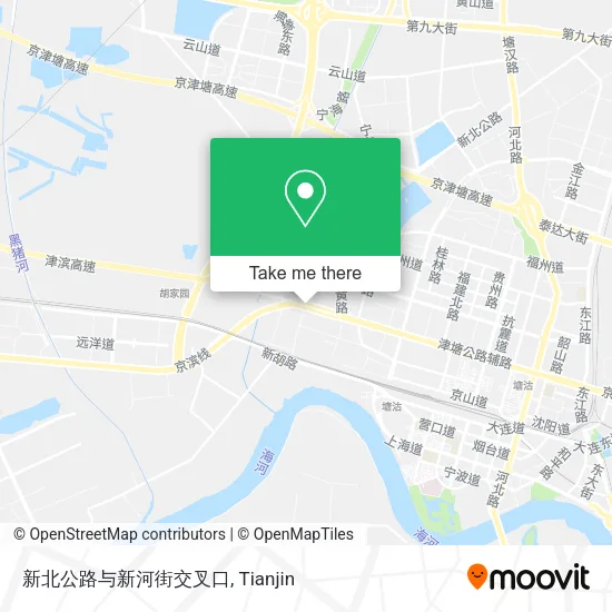 新北公路与新河街交叉口 map