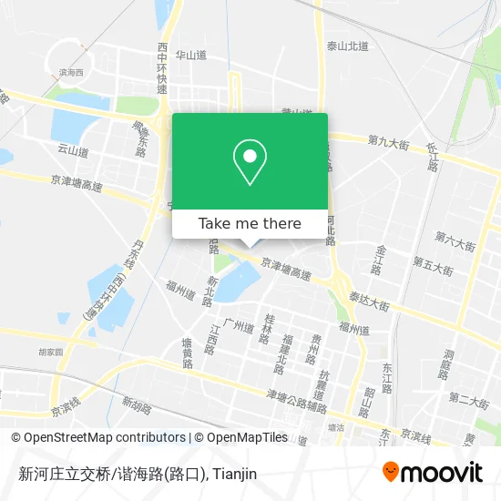 新河庄立交桥/谐海路(路口) map