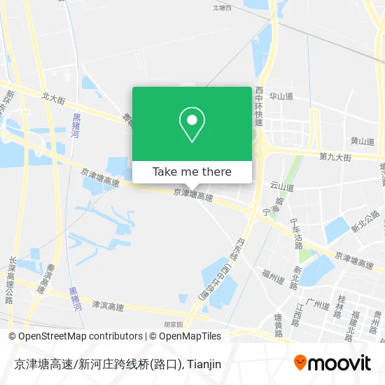 京津塘高速/新河庄跨线桥(路口) map