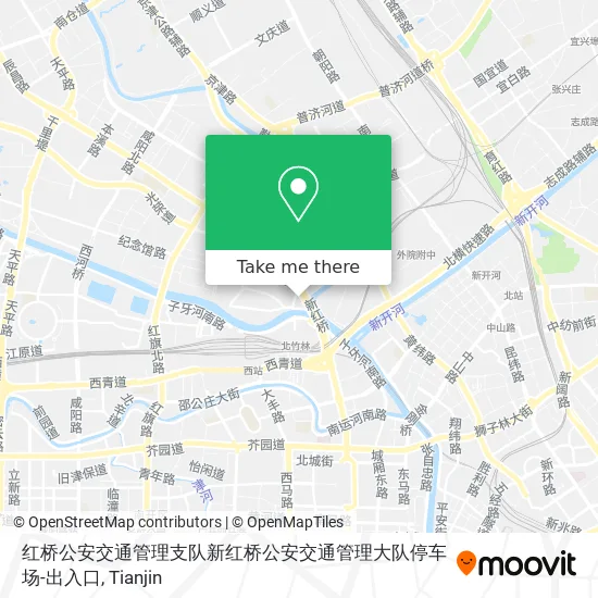红桥公安交通管理支队新红桥公安交通管理大队停车场-出入口 map