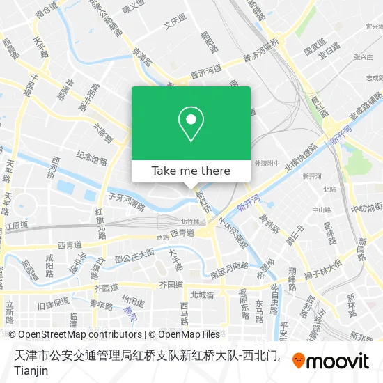 天津市公安交通管理局红桥支队新红桥大队-西北门 map