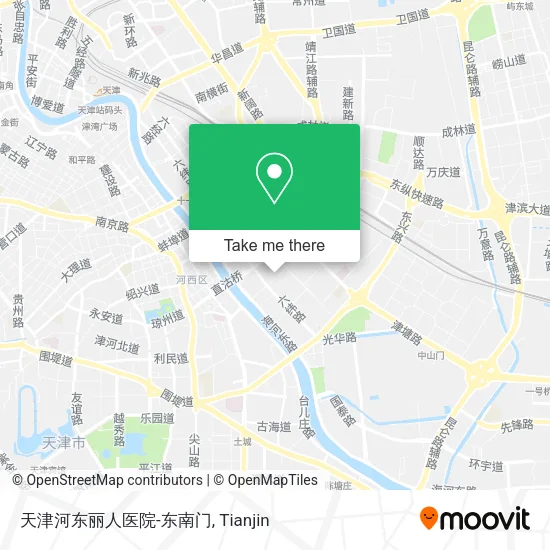 天津河东丽人医院-东南门 map