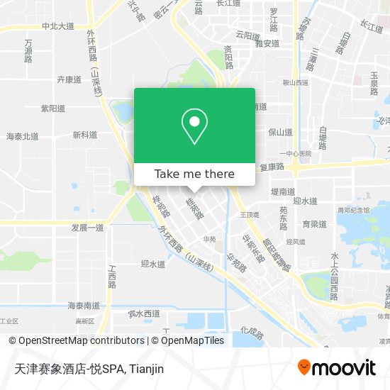天津赛象酒店-悦SPA map