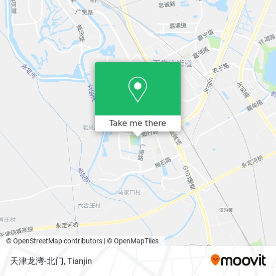 天津龙湾-北门 map