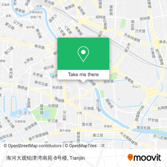 海河大观铂津湾南苑-8号楼 map