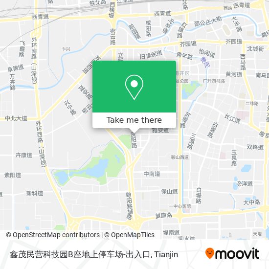 鑫茂民营科技园B座地上停车场-出入口 map