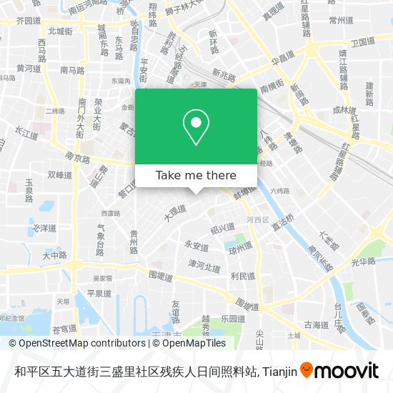 和平区五大道街三盛里社区残疾人日间照料站 map