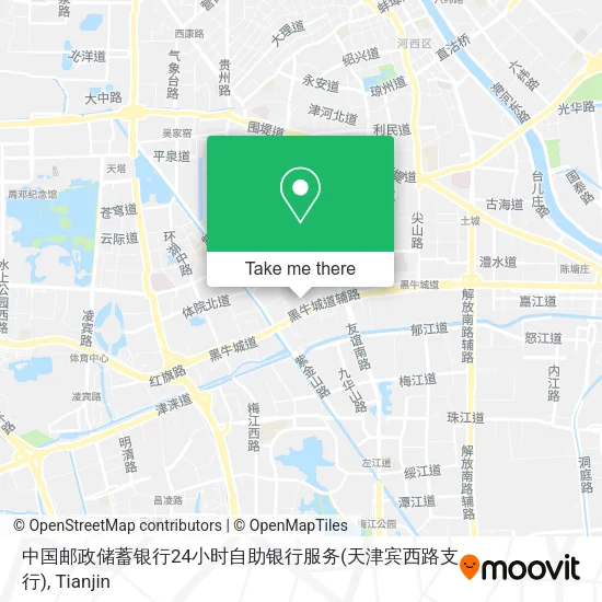 中国邮政储蓄银行24小时自助银行服务(天津宾西路支行) map
