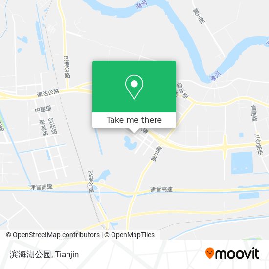 滨海湖公园 map