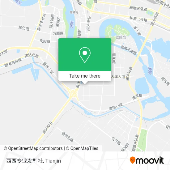 西西专业发型社 map