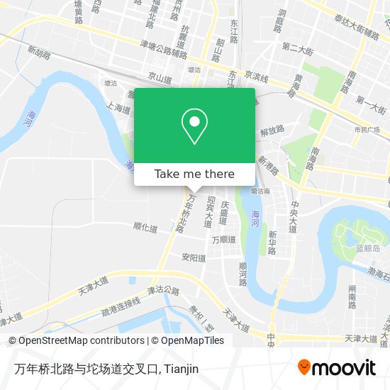 万年桥北路与坨场道交叉口 map
