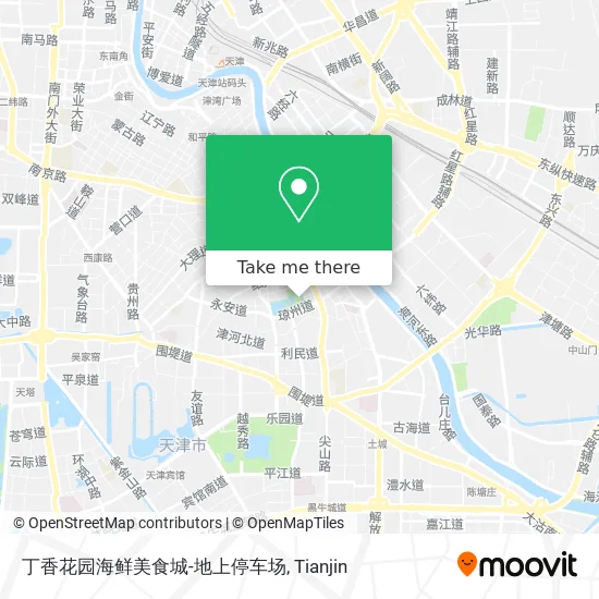 丁香花园海鲜美食城-地上停车场 map