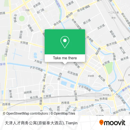 天津人才商务公寓(原银泰大酒店) map