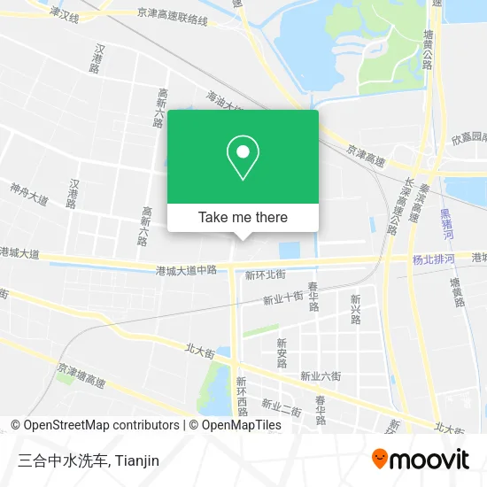 三合中水洗车 map