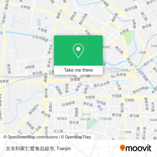京东到家仁爱食品超市 map