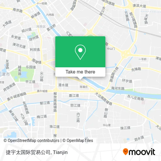 捷宇太国际贸易公司 map